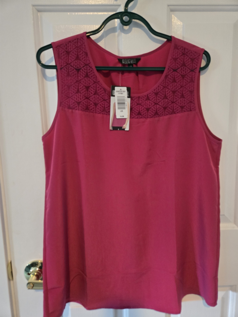 NWT Nicole Miller Pink Tank Top